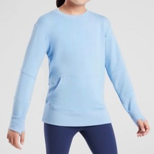 Athleta Girl So Gifted Blue Sweatshirt
